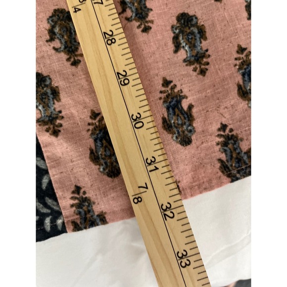 Pure‎ Jill Tunic Boho Chic Retro Dress Paisley Print 3/4 Sleeve Casual Pink S - Picture 7 of 9